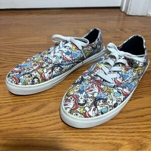 Disney Princess Vibrant Multicolor Cartoon Sneakers